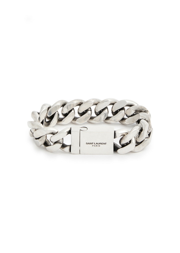 Photo: Saint Laurent Collier Chunky Chain Bracelet Silver