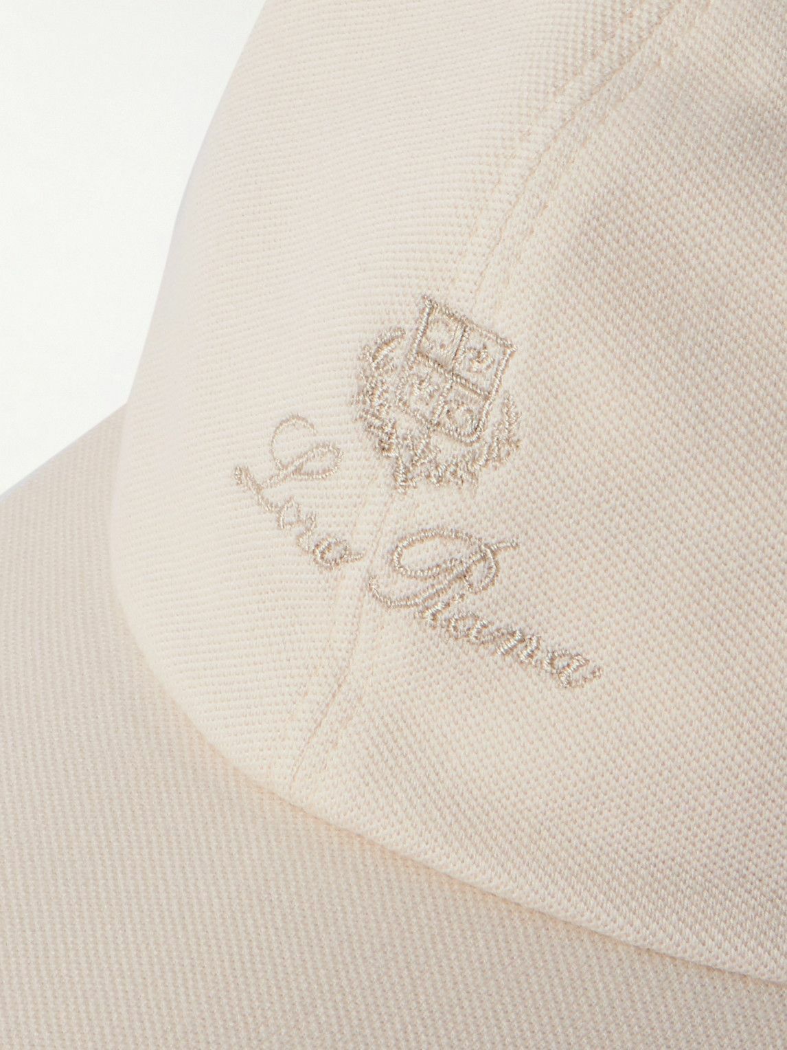 Loro Piana - Logo-Embroidered Cotton-Piqué Baseball Cap - Neutrals