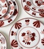 Cabana Blossom set of 2 ceramic dinner plates