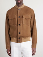 Slowear - Suede Bomber Jacket - Brown
