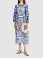 WEEKEND MAX MARA Ghiotto Printed Cotton Poplin Midi Dress