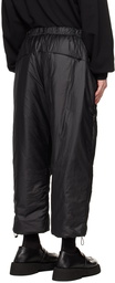 AMOMENTO Black Padded Lounge Pants