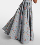 Markarian Laila floral panelled gown