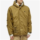 Human Made Men's Hooded Fishtail Parka Jacket in Olive Drab