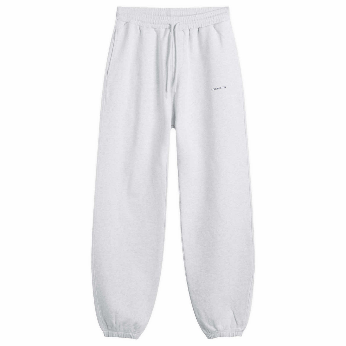 Cole Buxton Men's Mini Logo Sweatpants in Light Grey Marl