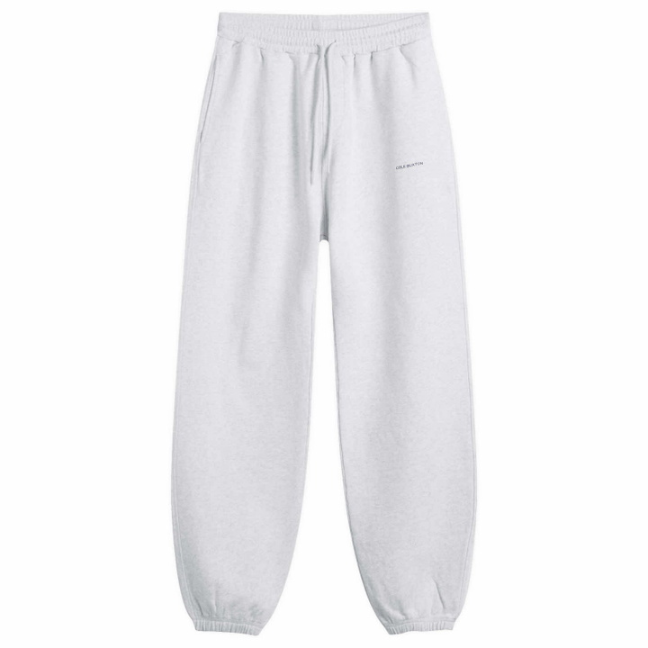 Photo: Cole Buxton Men's Mini Logo Sweatpants in Light Grey Marl