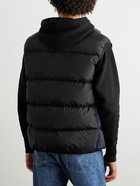 Moncler - Almaz Logo-Appliquéd Two-Tone Quilted Shell Down Gilet - Black