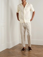 Frescobol Carioca - Angelo Camp-Collar Linen Shirt - Neutrals