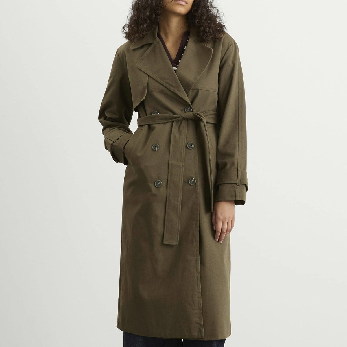 4th & Reckless Women's Tabi Trench Coat in Khaki