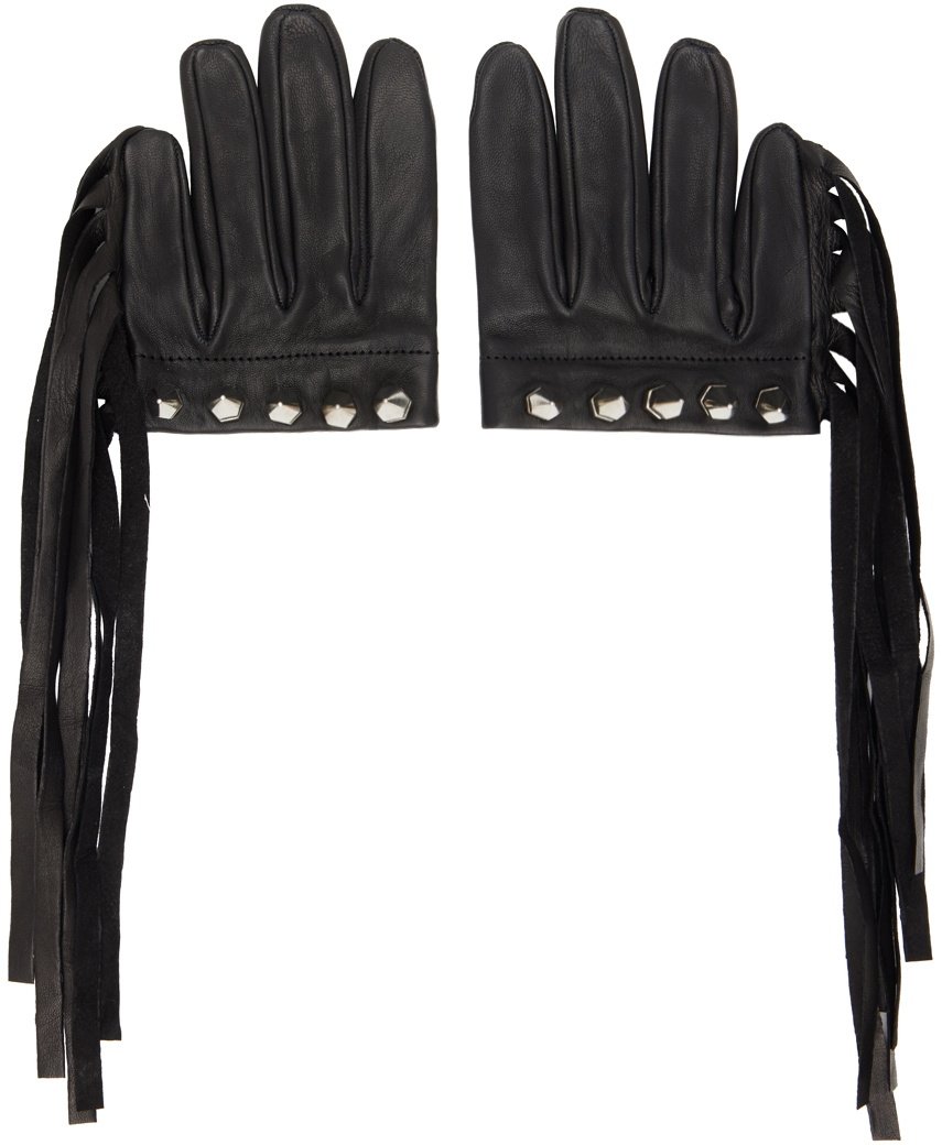 VAQUERA Black Leather Fetish Gloves Vaquera