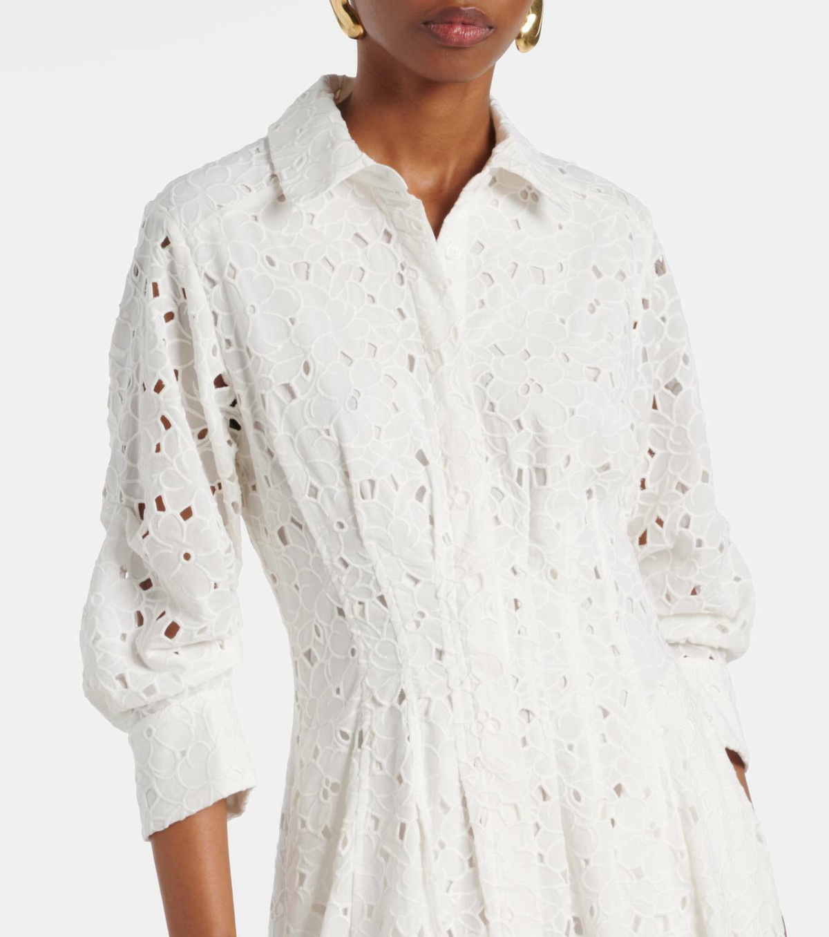 Simkhai Jazz cotton broderie anglaise midi dress Simkhai