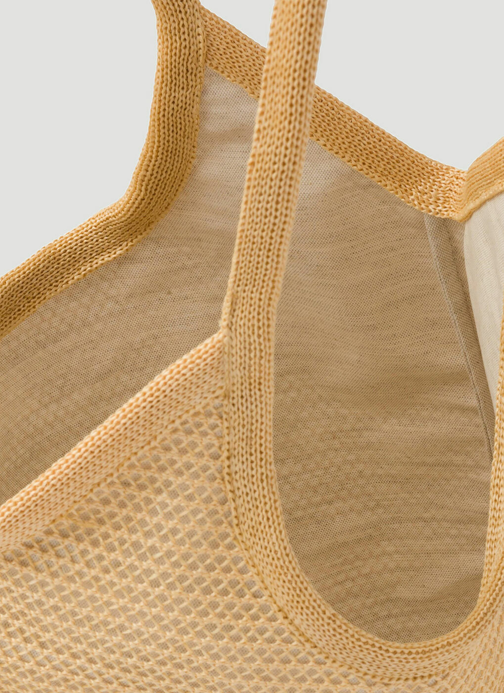 Miu Miu - Logo Tote Bag in Beige Miu Miu