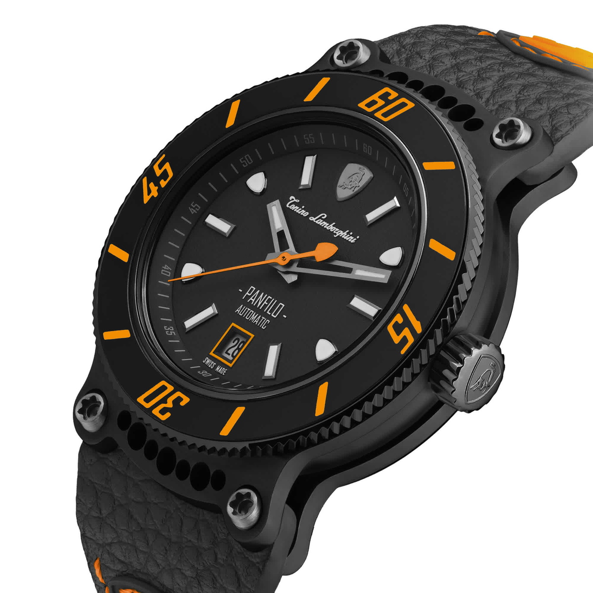 Tonino Lamborghini Panfilo Automatic Black Dial Mens Watch TLF-T03-3