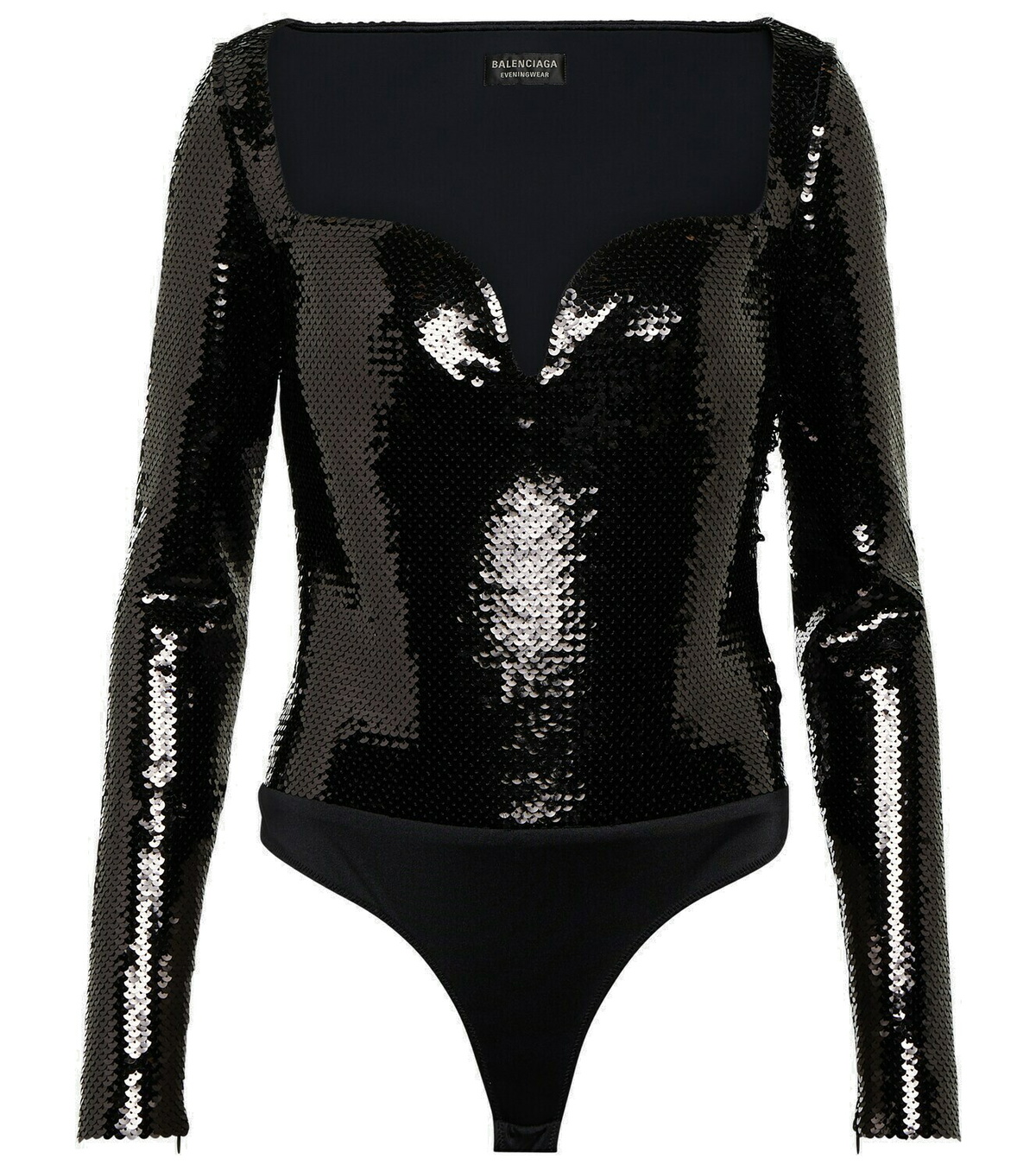 Jersey bodysuit in black - Balenciaga