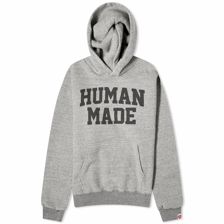 Photo: Human Made Men's Logo Hoodie in Grey