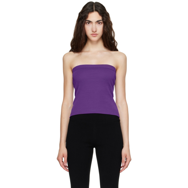 Photo: FLORE FLORE Purple Bes Bandeau Top