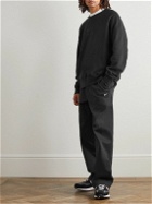 Nike - NSW Air Logo-Embroidered Cotton-Jersey Sweatshirt - Black