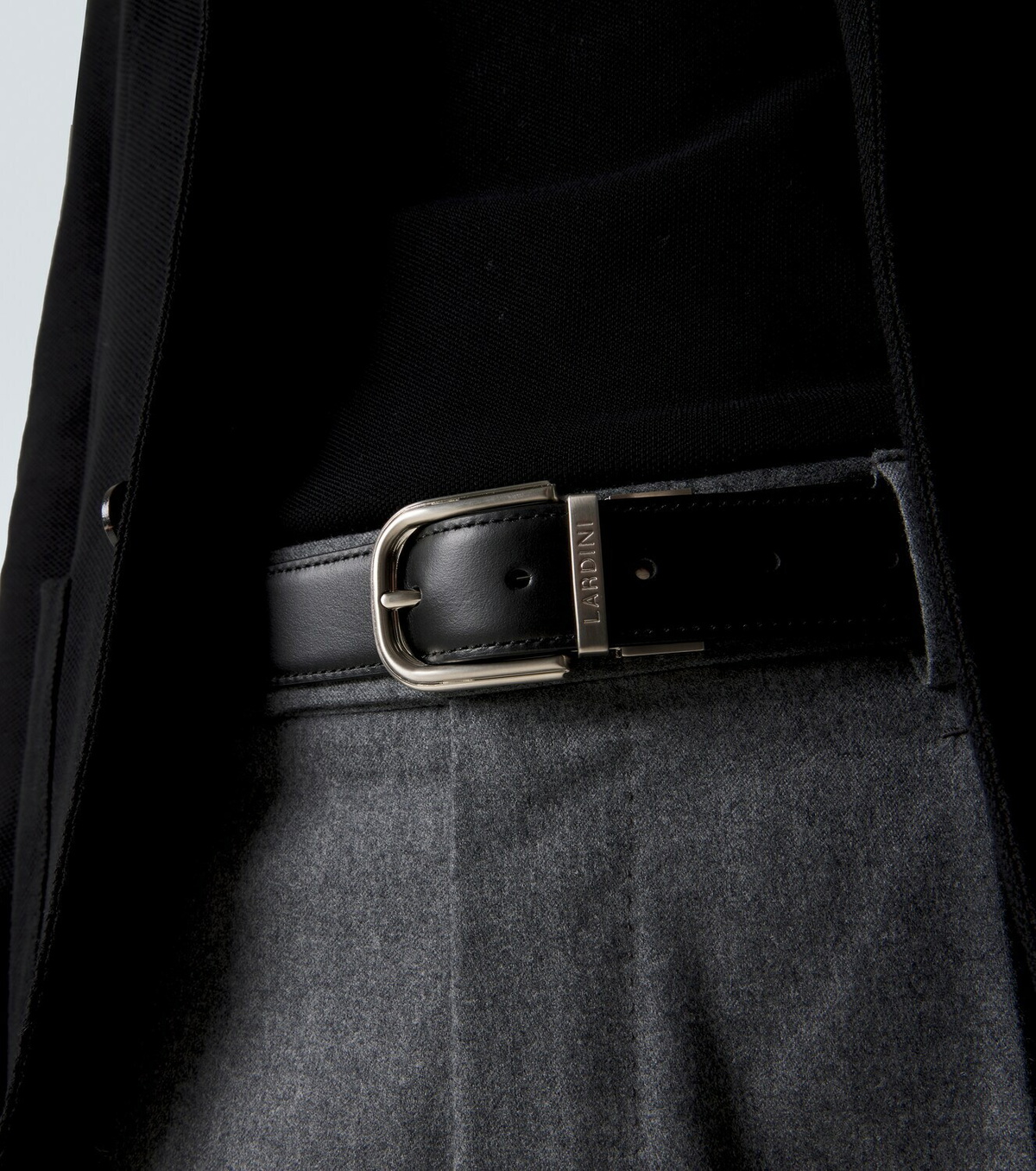 Lardini Logo leather belt