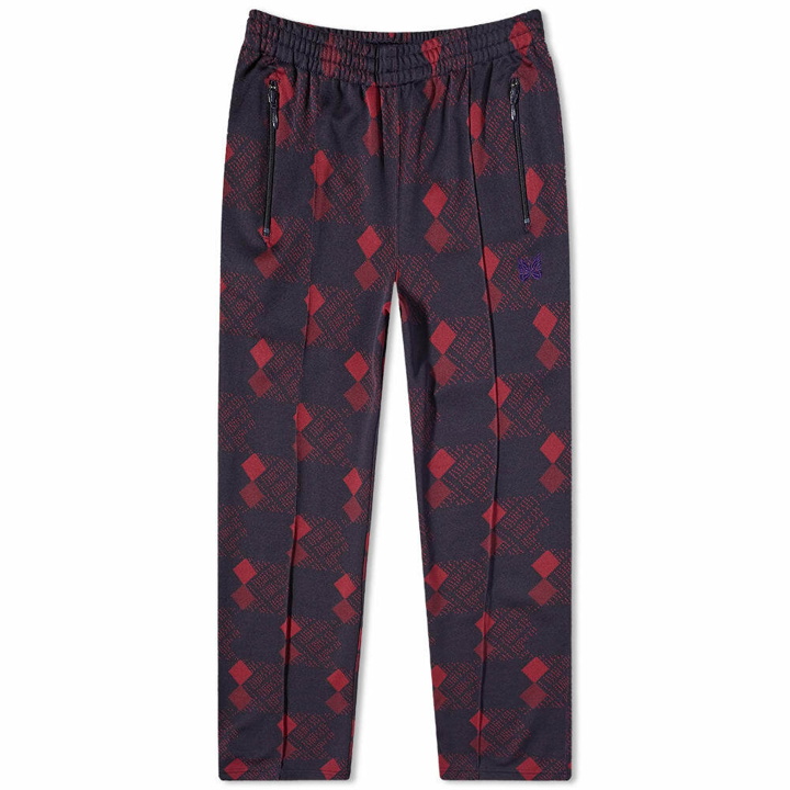 Photo: Needles Men's Poly Jacquard Patterned Track Pant in Navy