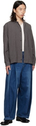 SAGE NATION Blue Box Pleat Jeans