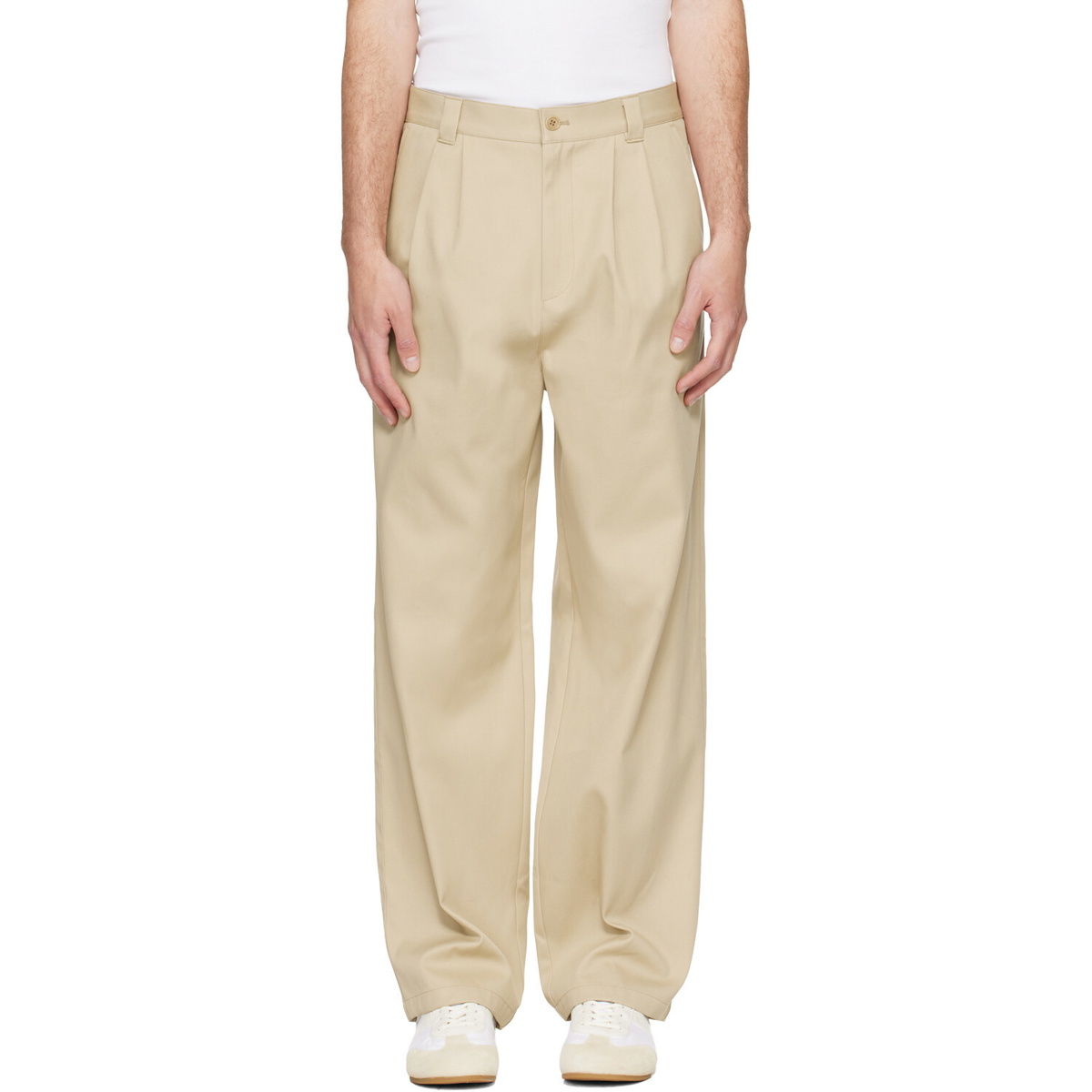 A.P.C. Beige Ricky Trousers