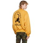 Stolen Girlfriends Club Reversible Yellow and Black Scorpion Death Bomber Jacket