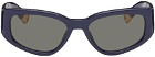 JACQUEMUS Navy 'Les Lunettes Gala' Sunglasses