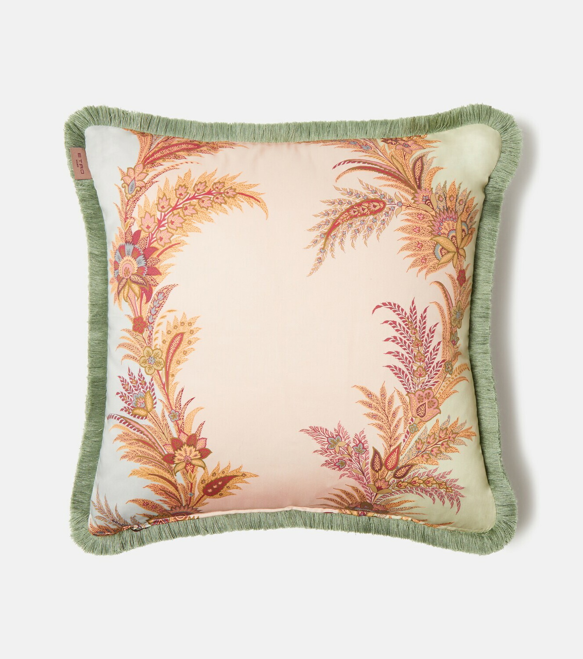 Etro Pegaso floral cotton cushion