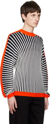Henrik Vibskov Black & White Mock Neck Sweater
