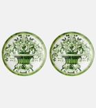 Dolce&Gabbana Casa Verde Maiolica set of 2 dessert plates