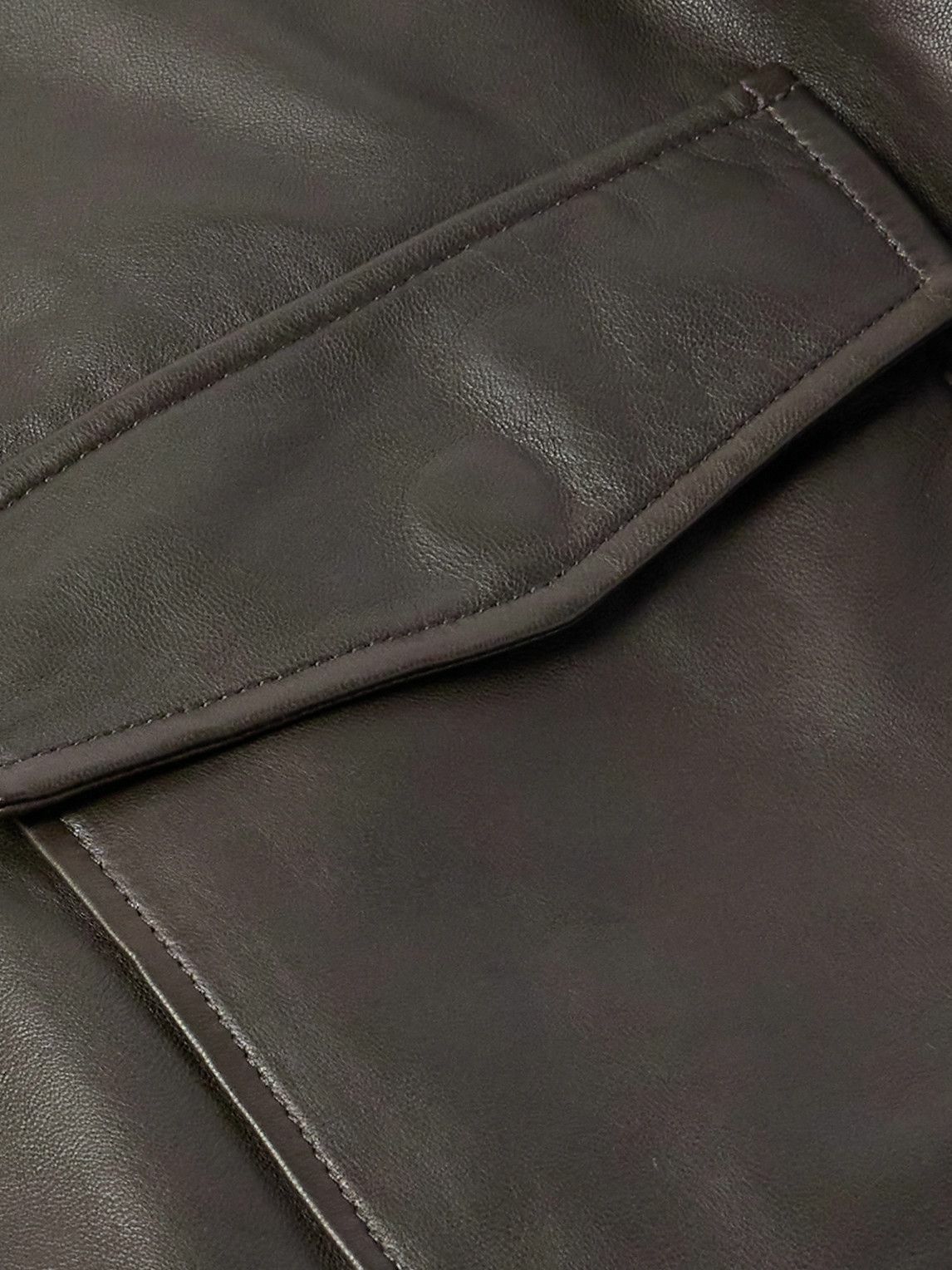 Nili Lotan - Majorca Leather Jacket - Brown
