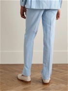 Richard James - Slim-Fit Straight-Leg Cotton-Corduroy Suit Trousers - Blue
