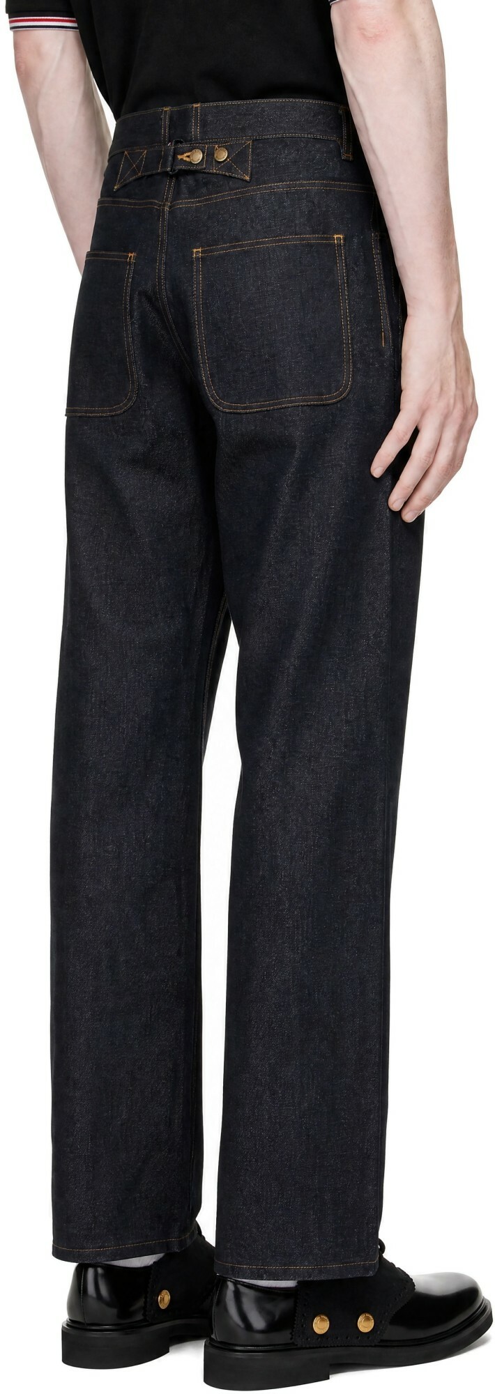 Thom Browne Blue Selvedge Denim Jeans