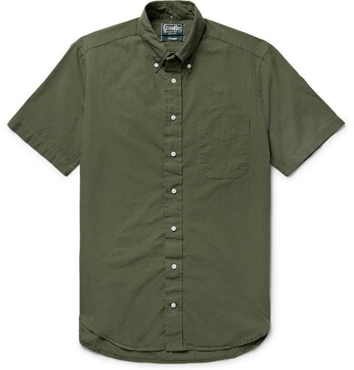 Photo: Gitman Vintage - Button-Down Collar Cotton Shirt - Men - Army green