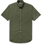 Gitman Vintage - Button-Down Collar Cotton Shirt - Men - Army green