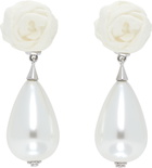 SHUSHU/TONG YVMIN Edition Paper Ball Faux-Pearl Pendant Earrings
