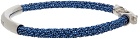 Giorgio Armani Blue Braided Bracelet