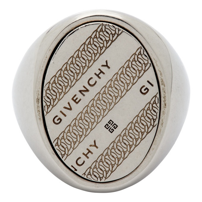 Photo: Givenchy Silver Chain Chevalier Ring