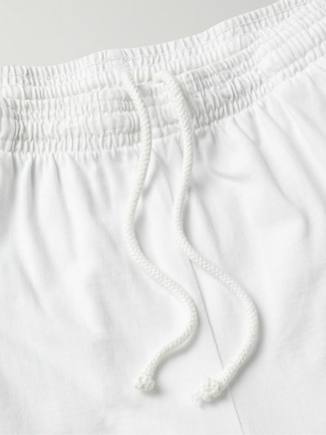 Stray Rats - Straight-Leg Printed Cotton-Jersey Shorts - White