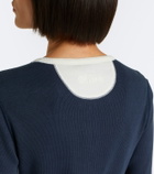 Chloé Ribbed-knit cotton jersey Henley shirt