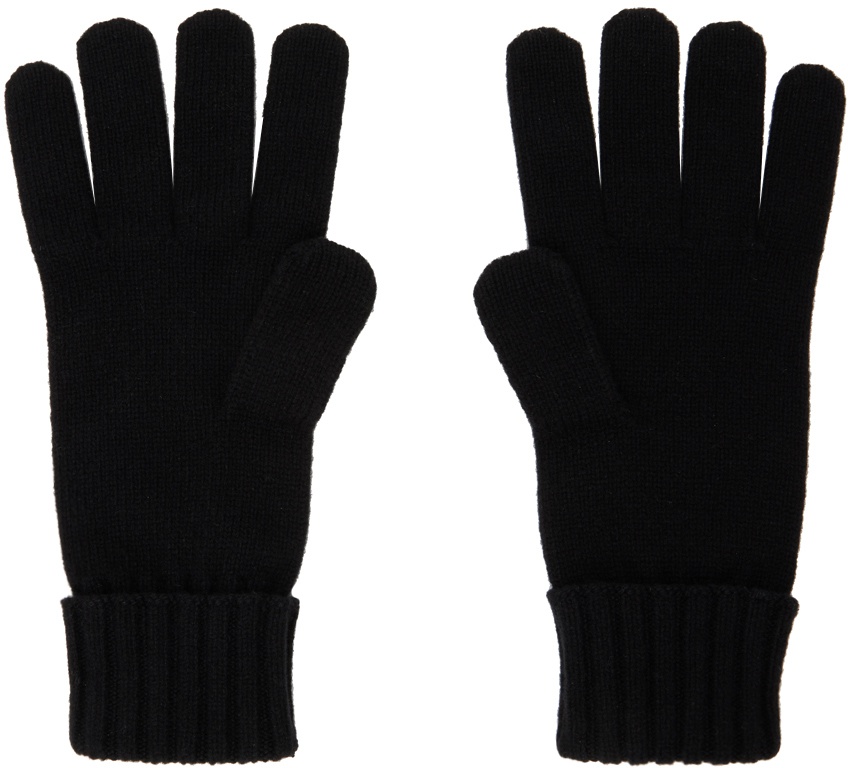 Lacoste Black Patch Gloves Lacoste