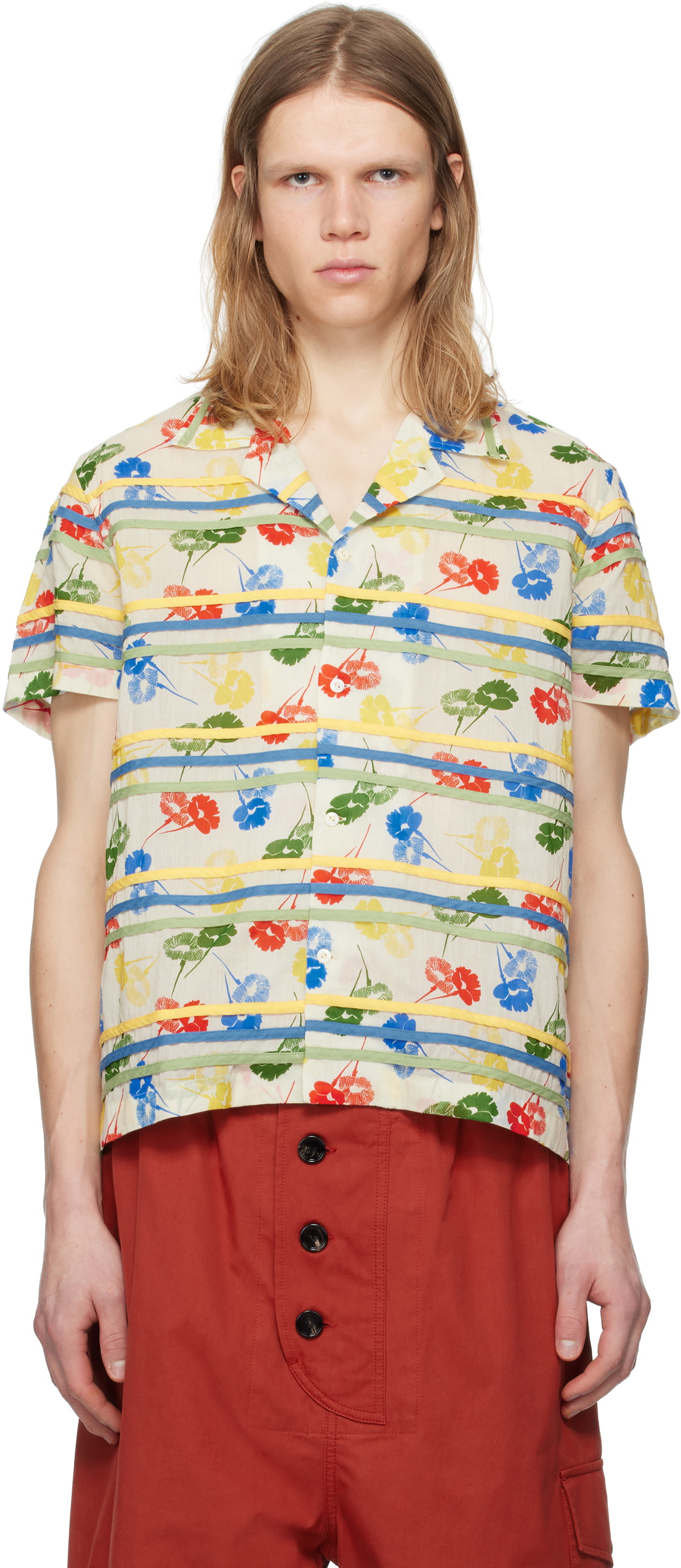 BODE Short Sleeve Shirt - Mystic Waves | Garmentory