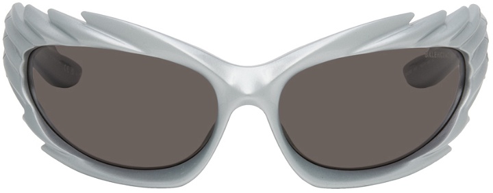 Photo: Balenciaga Silver Spike Sunglasses