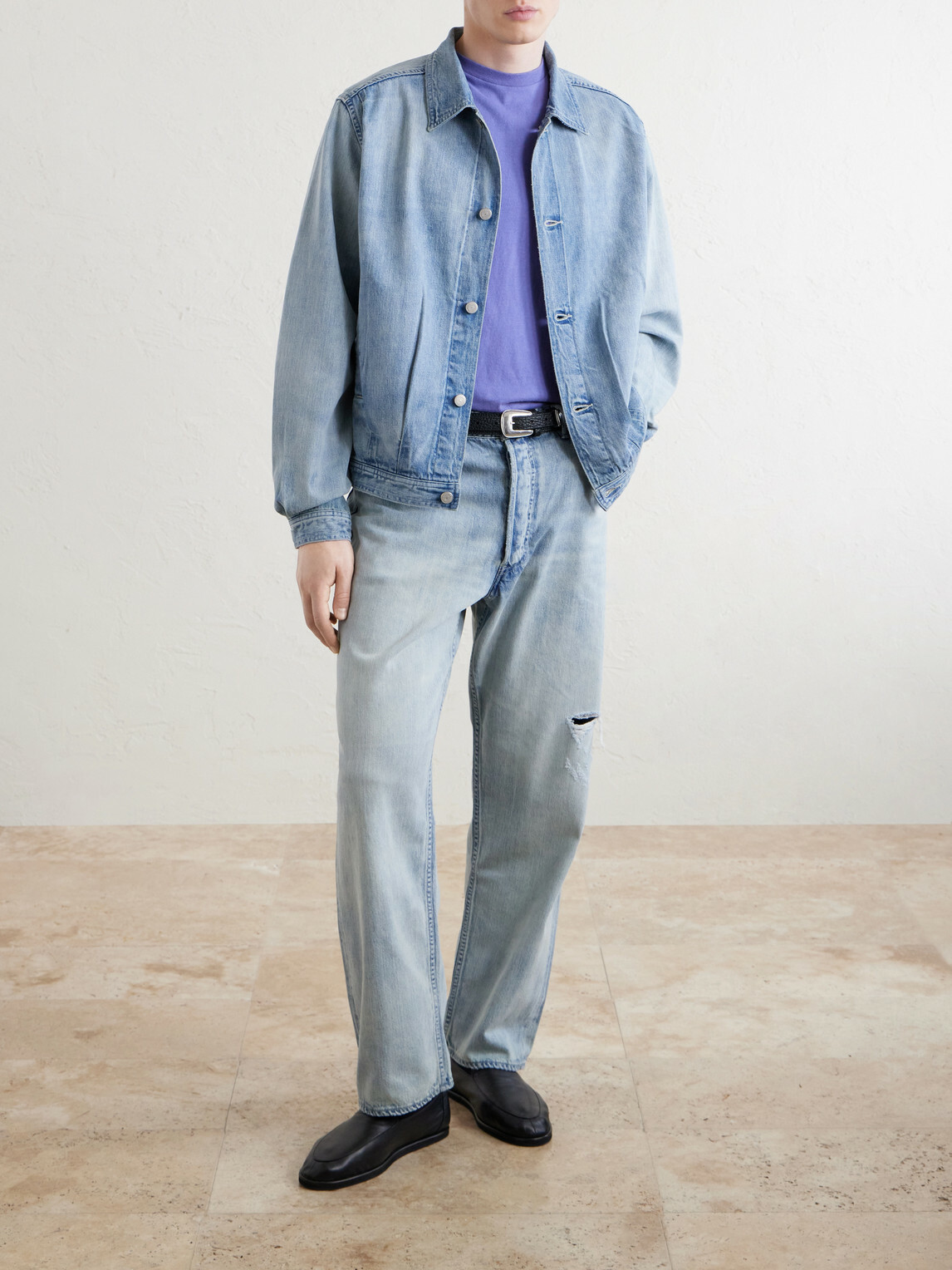 Auralee - Wide-Leg Jeans - Blue