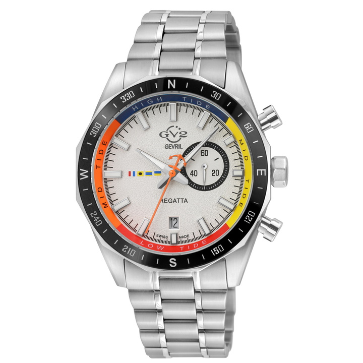 Photo: GV2 by Gevril Regatta Quartz White Dial Mens Watch 42701B
