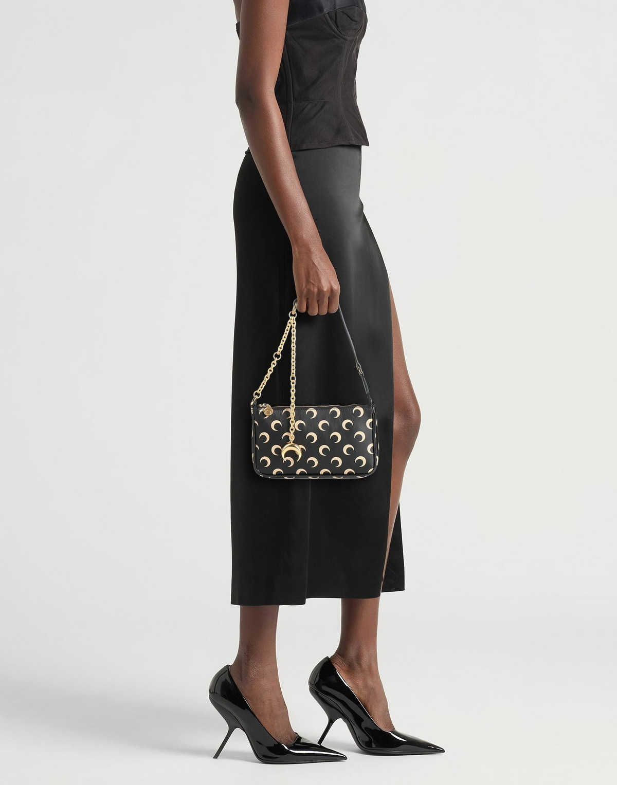 Marine Serre Womens Shoulder bag in Black