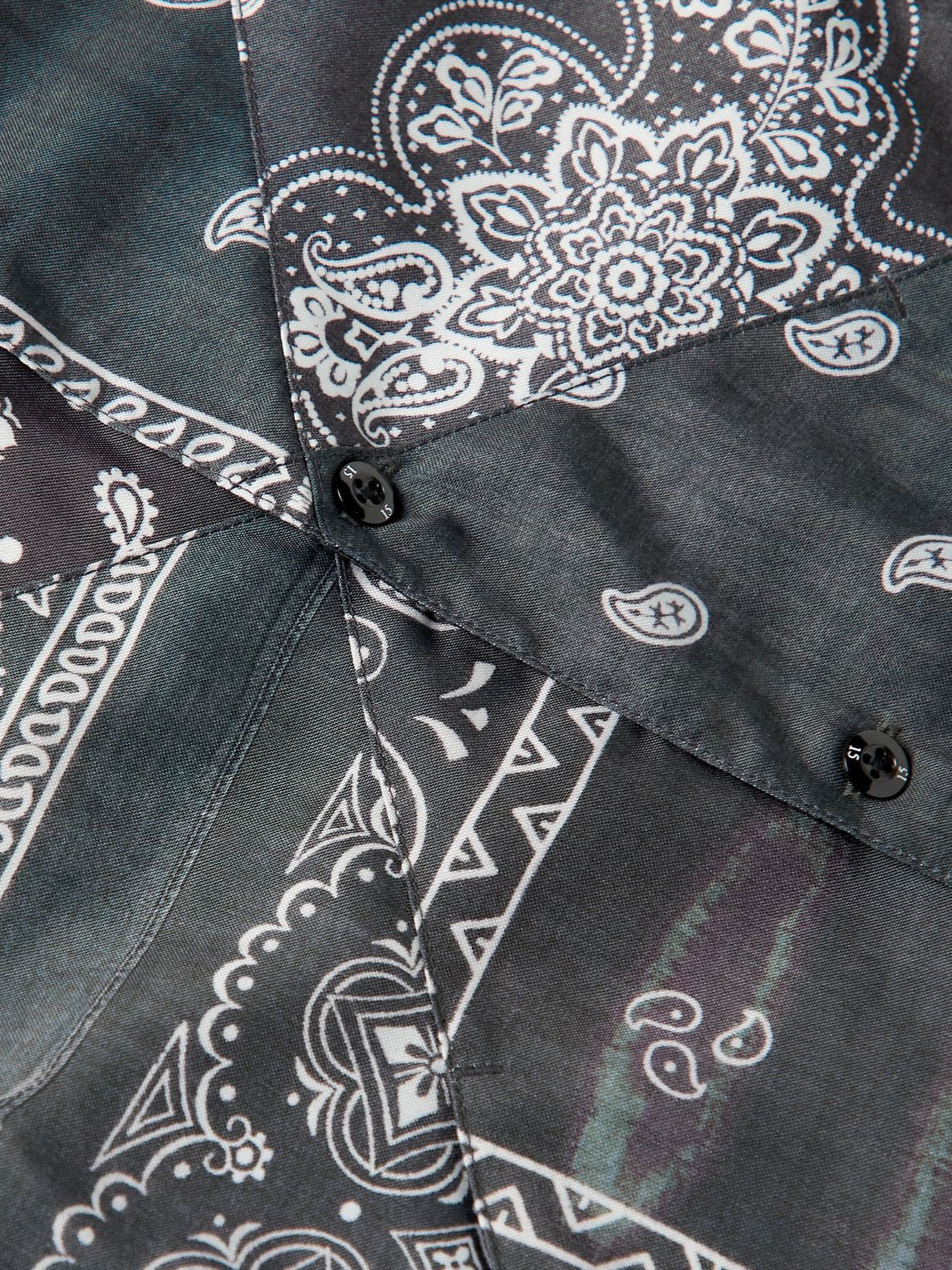 Neighborhood - Bandana-Print Padded Woven Jacket - Black Neighborhood