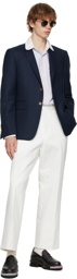 Thom Browne White Unconstructed Trousers