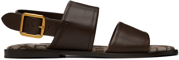Photo: Coach 1941 Brown Two Strap Sandals
