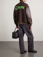 WTAPS - Logo-Appliquéd Panelled Melton Wool-Blend Jacket - Brown